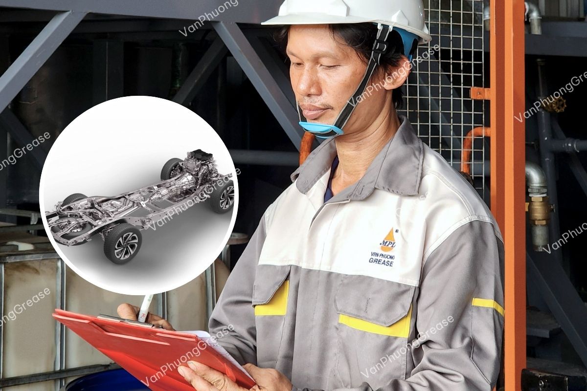 mỡ bò bôi trơn khung gầm