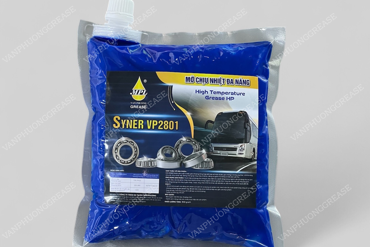 mỡ bôi trơn chịu nhiệt độ cao Syner VP2801 XD cho sức mạnh vượt trội chịu khắc nghiệt