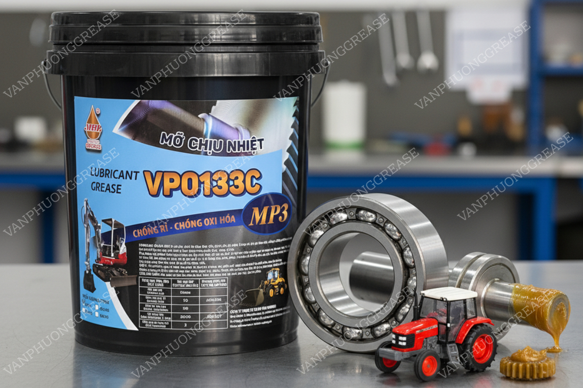 mỡ bôi trơn cao cấp tại TPHCM Sản phẩm mỡ chịu nhiệt VP0133, một loại mỡ bôi trơn cao cấp tại TPHCM, và các ứng dụng của nó