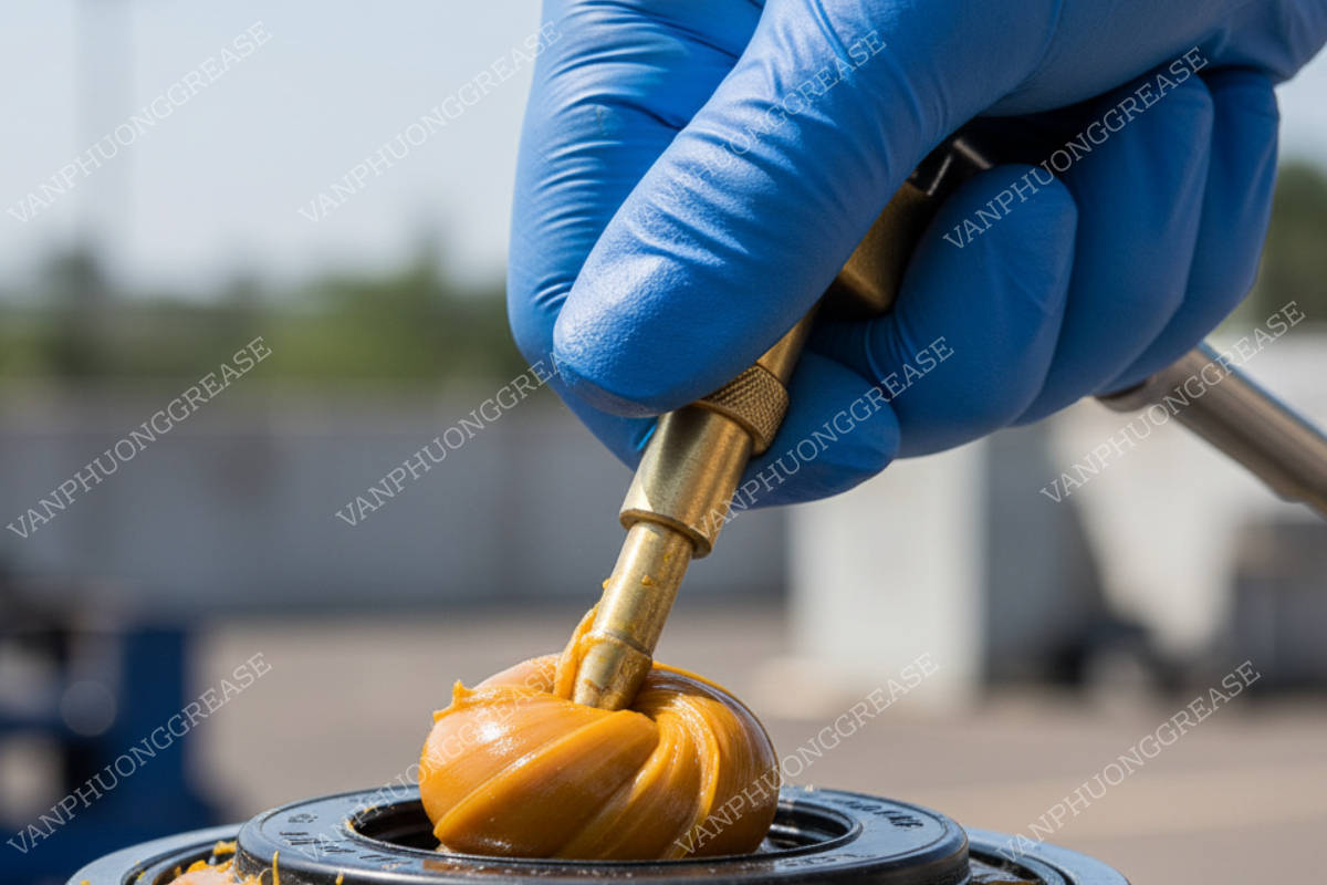 mỡ bôi trơn kháng nước chống rỉ sét Tiêm đủ lượng giúp mỡ bôi trơn kháng nước chống rỉ sét thay thế hoàn toàn mỡ nhiễm nước